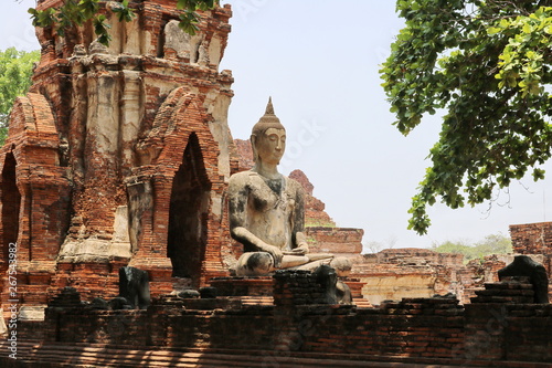 Wat Mahathat  Ayutthaya  Thailand   Buddhist temple in the Ayutthaya Historical Park