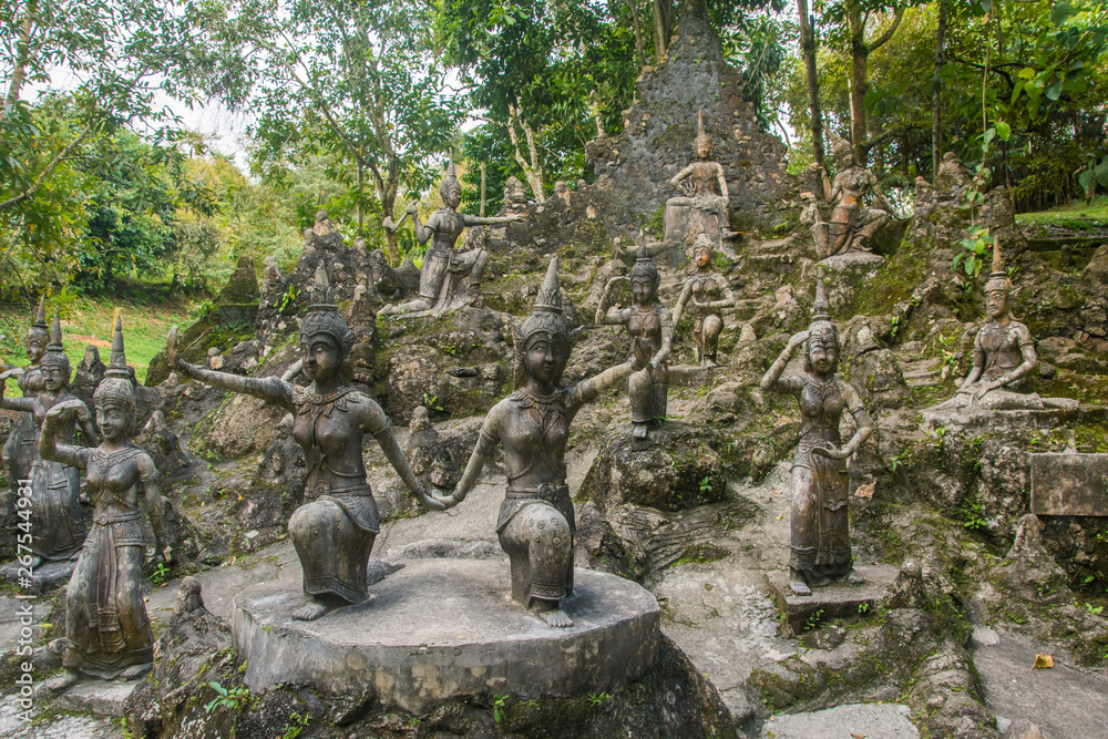 Amphitheater of Deities statues in Buddha Magic Garden or Secret Buddha Garden. Koh Samui island, Thailand Amphitheater of Deities statues in Buddha Magic Garden or Secret Buddha Garden. Koh Samui island, Thailand
