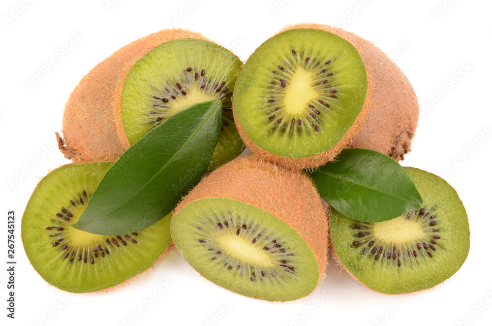 Fototapeta premium Kiwi fruit on a white background