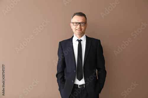 Handsome mature businessman...