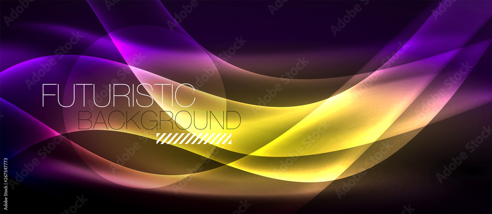 Neon light waves Neon light waves