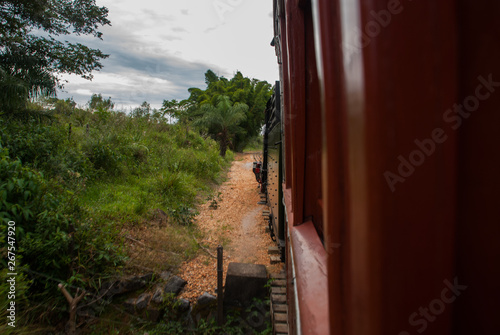 Tiradentes, SAO JOAO DEL REI, Minas Gerais, Brazil: Retro train Old May Smoke in Tiradentes ,a touristic Colonial Unesco World Heritage city in Minas Gerais. photo