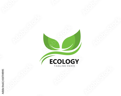 Eco Tree Leaf Logo template