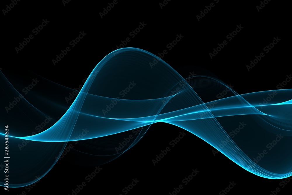 Abstract blue flow wave background Abstract blue flow wave background