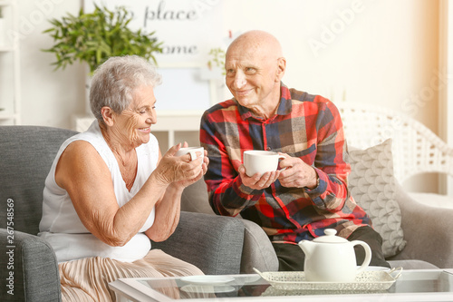 Portrait of senior couple d...