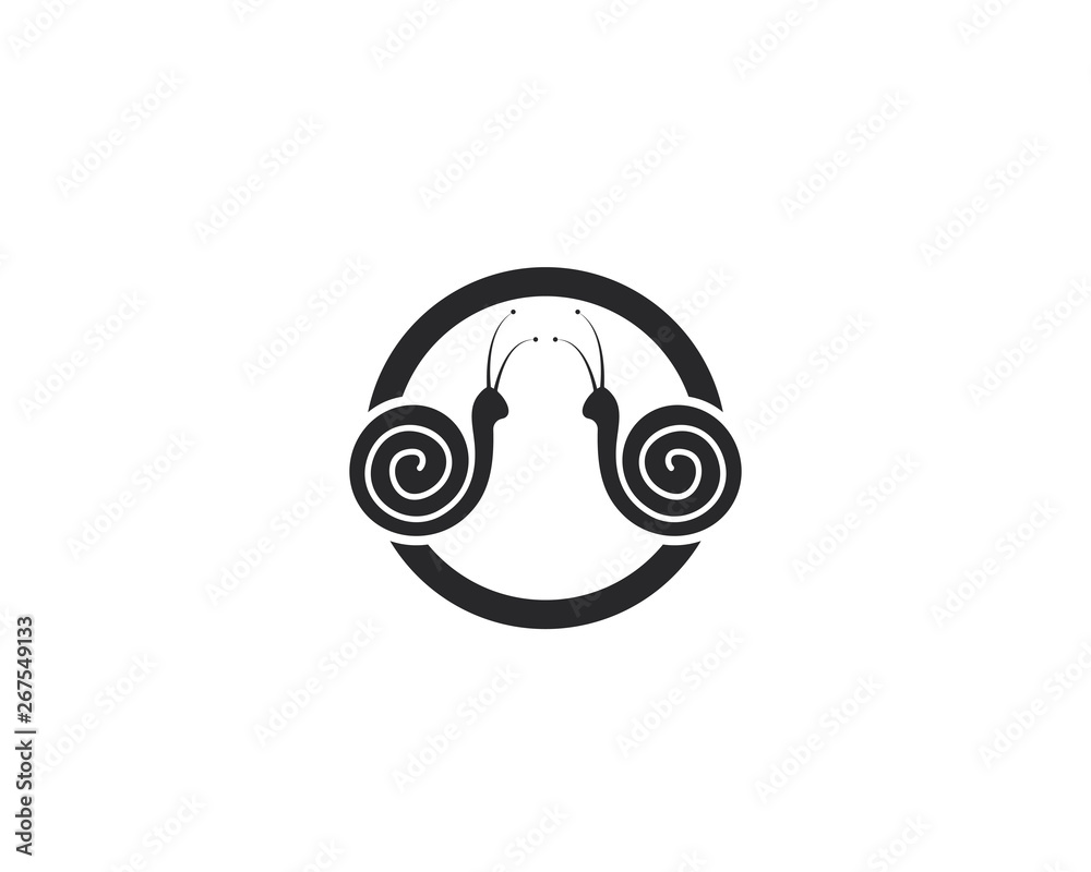 snail logo template vector icon illustration design snail logo template vector icon illustration design