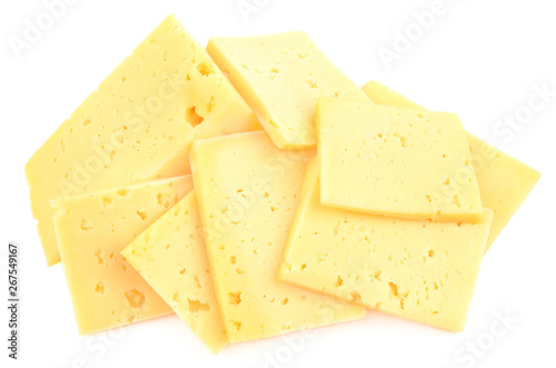 cheese on white background