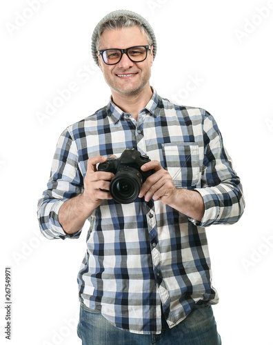 Portrait of handsome mature...
