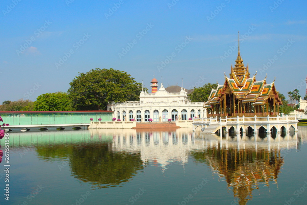 Ayutthaya Province, Thailand - January 29, 2017: Bang Pa-In Palace, Thai Royal Residence Ayutthaya Province, Thailand - January 29, 2017: Bang Pa-In Palace, Thai Royal Residence