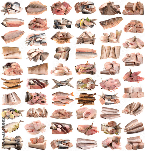 collection of sliced fish