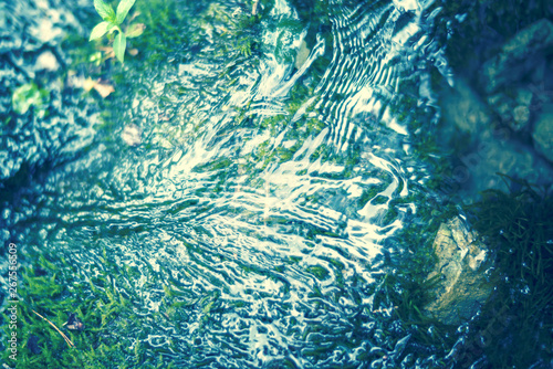Fotografi pure natural stream, water background