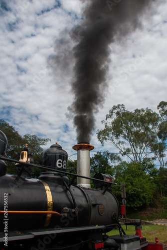 Tiradentes, Brazil: Old May Smoke train in Tiradentes, a Colonial Unesco World Heritage city. photo