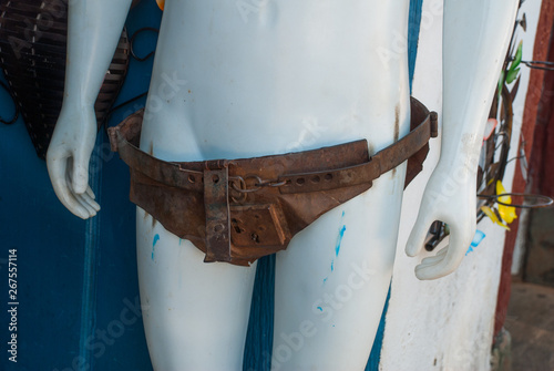 Bilde på lerret Medieval Chastity Belt for Women. Tiradentes, Brazil.