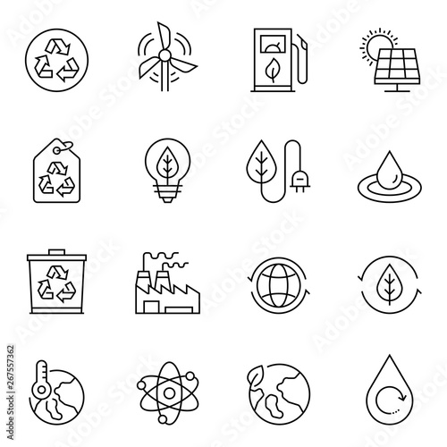 Sustainable Energy Icons Icon Set