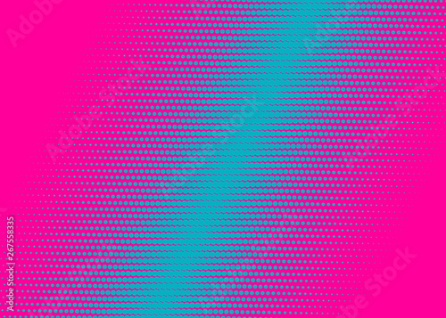 Gradient duotone background. Abstract background with halftone dots design. Vector illustration.