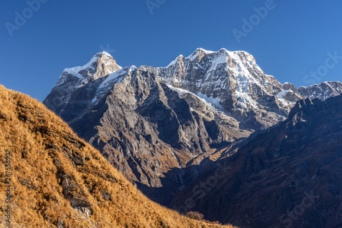 Mera peak, highest trekking peak in Everest region, Himalayas mountain, Nepal © skazzjy