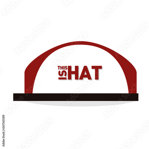 A simple flat hat or cap flat vector from swag boy