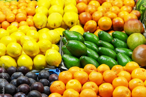 Fresh fruits. Close-up.