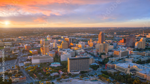 Top view of downtown San Antonio in Texas USA © f11photo