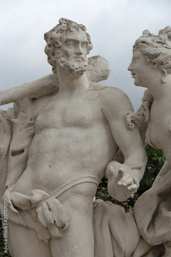 baroque statue (hercules) at the belvedere castle in Vienna (Austria)