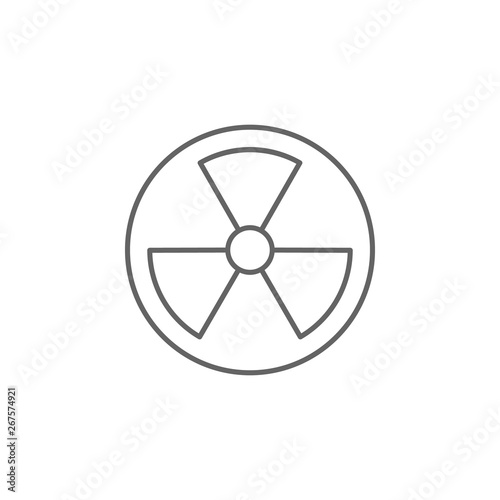 Industry flat  caution  danger  nuclear  pollution  power  radiation  radioactive icon