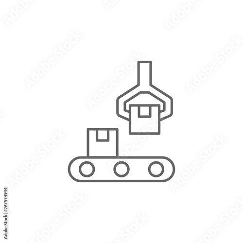 Industry flat, automation, factory, industrial, machine, manufacturing, production, robot icon