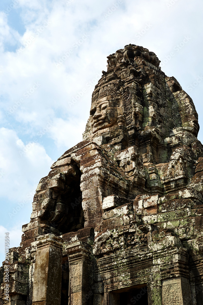 Bayon ruins in Cambodia.