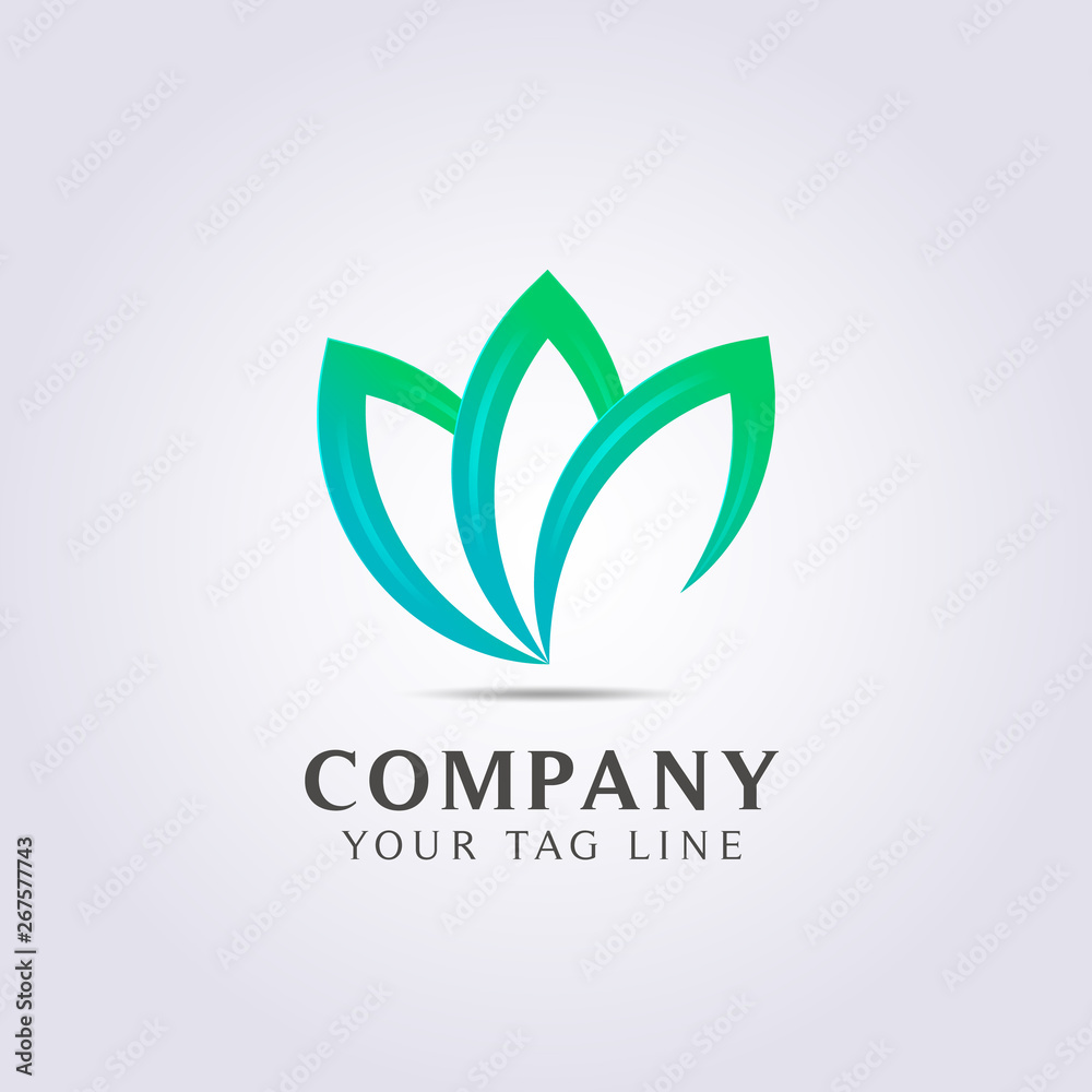 3 leaf abstract template logo for your business and company 3 leaf abstract template logo for your business and company