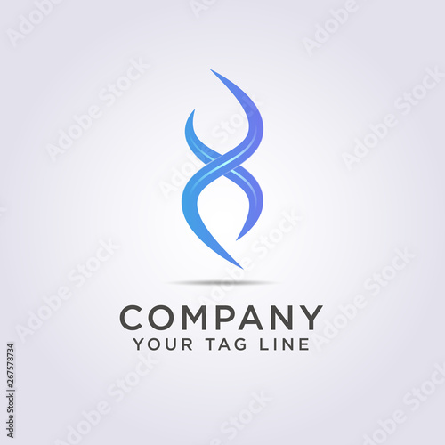 DNA logo template for your business or brand