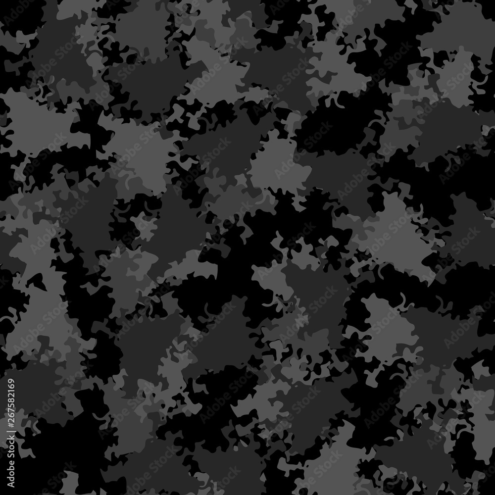 Urban camouflage of various shades of black and grey colors Urban camouflage of various shades of black and grey colors