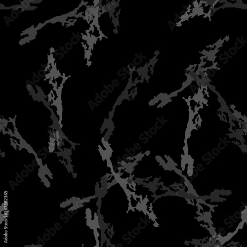 Urban camouflage of various shades of black and grey colors
