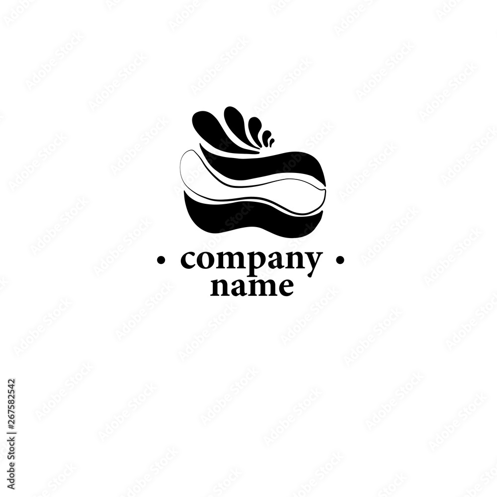Logo company name, black abstract symbol eps 10 Logo company name, black abstract symbol eps 10