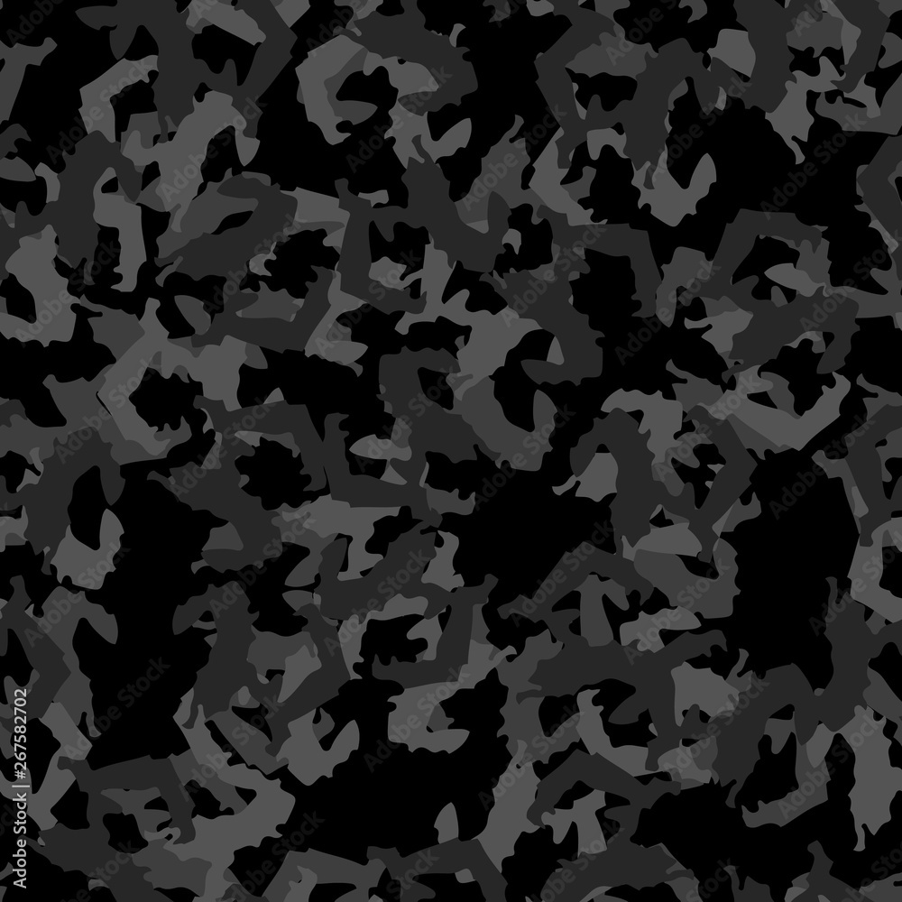 Urban camouflage of various shades of black and grey colors Urban camouflage of various shades of black and grey colors
