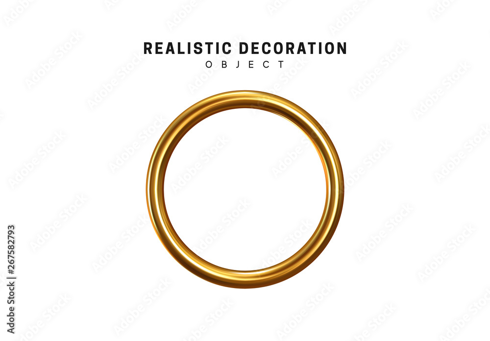 Golden geometric 3d object isolated on white background Golden geometric 3d object isolated on white background