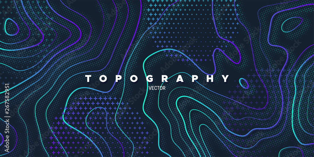 Topography relief.