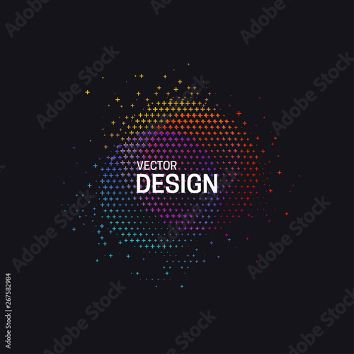 Abstract colorful circle shapes.
