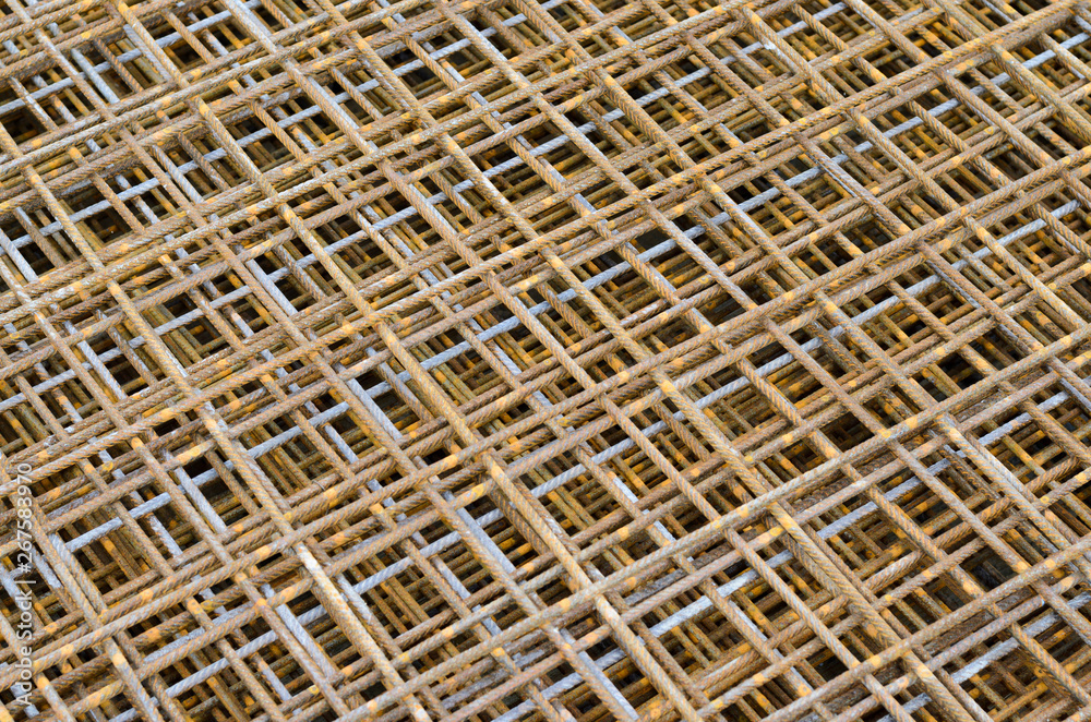 Reinforcement on construction site Reinforcement on construction site
