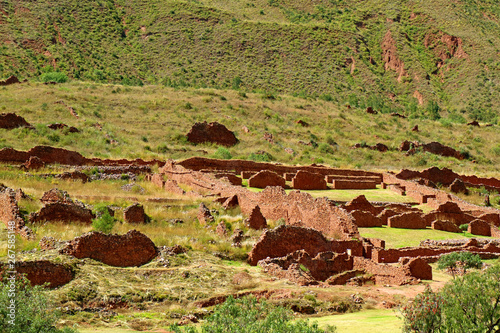 Piquillacta, a Large Archaeological Site of Wari Culture in Valle Sur, Cusco Region, Peru photo