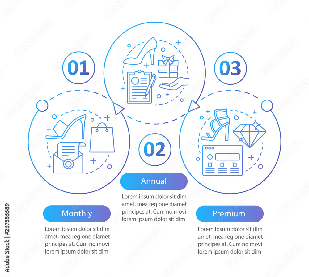 Clothing store sales vector infographic template