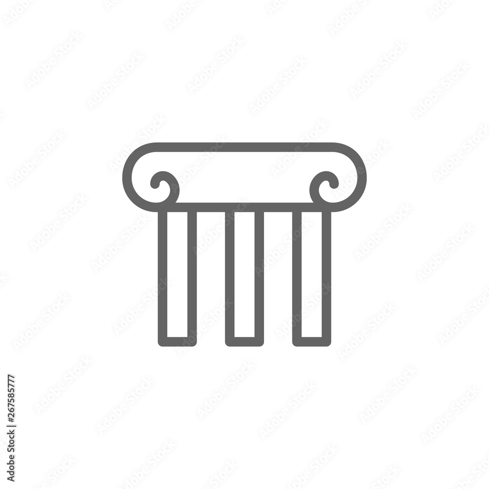 Theatre column icon. Element of theatre icon. Thin line icon for website design and development, app development. Premium icon Theatre column icon. Element of theatre icon. Thin line icon for website design and development, app development. Premium icon
