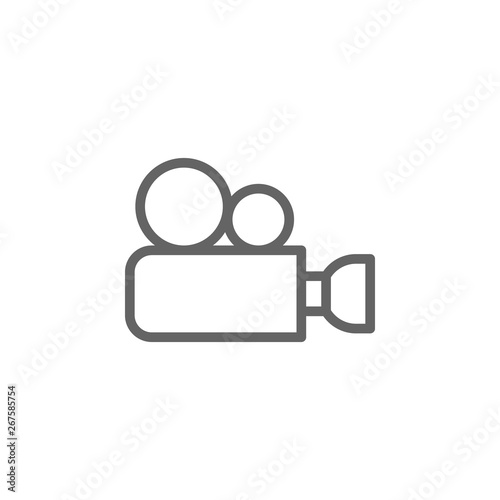 Antique Cinema Camera icon. Element of theatre icon. Thin line icon for website design and development, app development. Premium icon