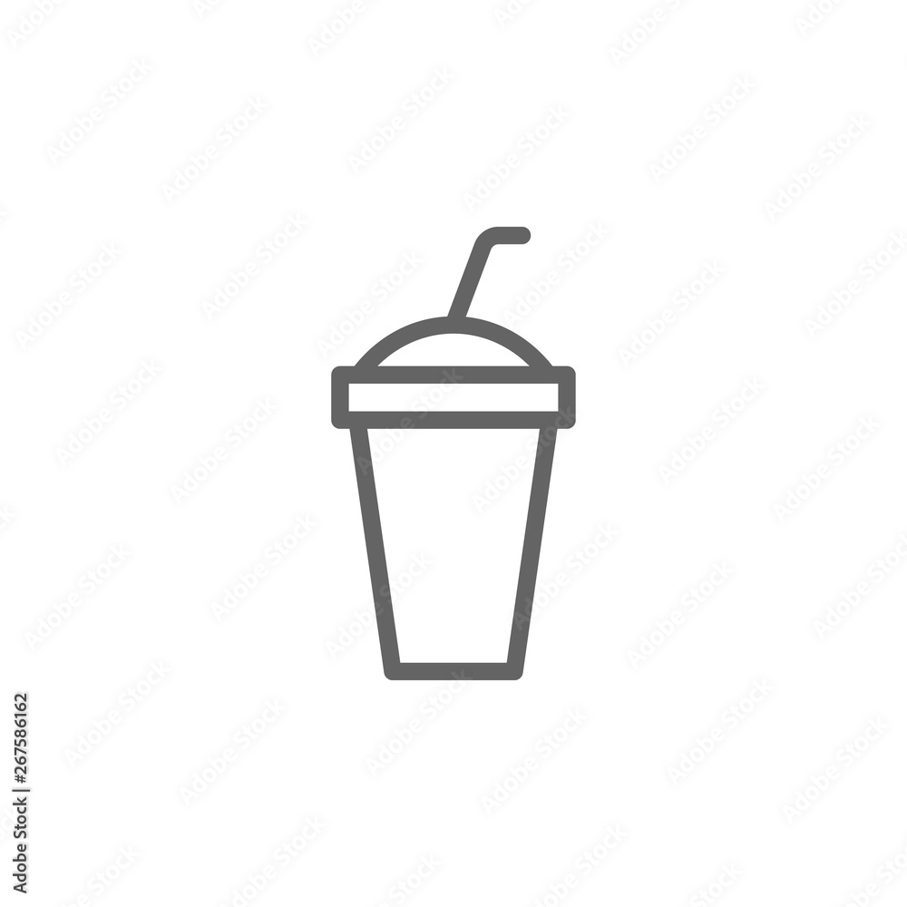 Drink cup, theatre icon. Element of theatre icon. Thin line icon for website design and development, app development. Premium icon Drink cup, theatre icon. Element of theatre icon. Thin line icon for website design and development, app development. Premium icon