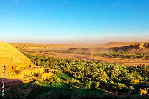 Kasbah Ait Ben Haddou in the Atlas Mountains of Morocco.