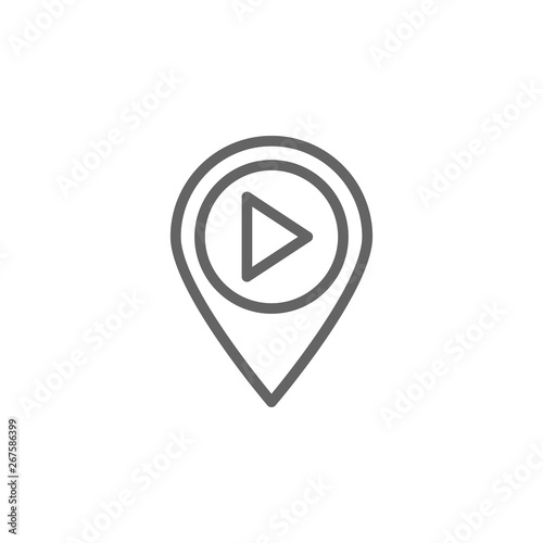Free Download Theatre location icon. Element of theatre icon. Thin line icon for website design and development, app development. Premium icon - GFXLoad