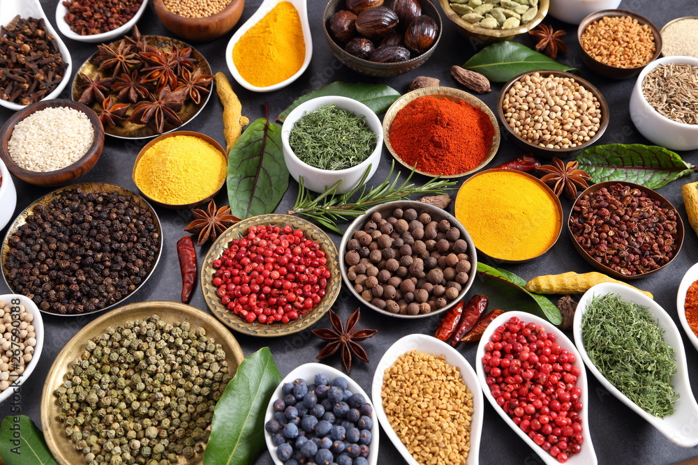 Fototapeta premium Spices and herbs.