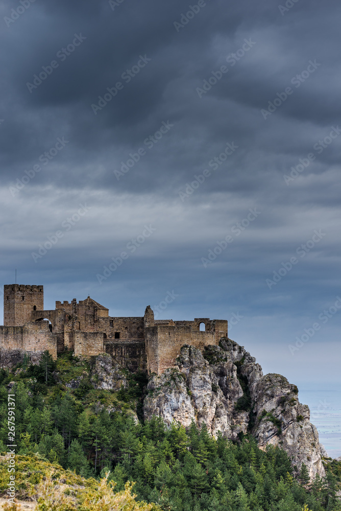 Loarre mediaeval Castle, 11th century. Huesca, Aragon, Spain