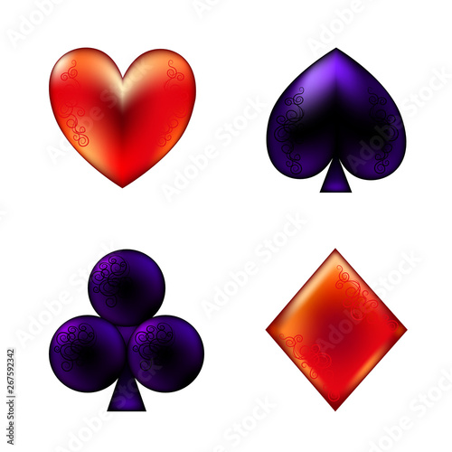 card suits, poker, playing cards