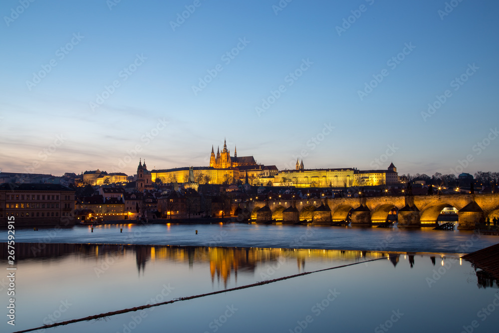 Prague Castle and Charles Bridge