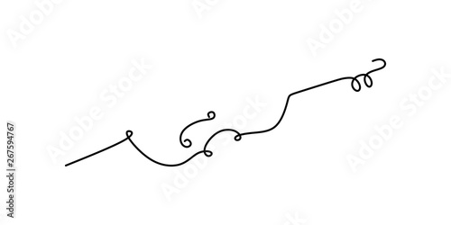 Violin continuous one line drawing minimalism design on white background