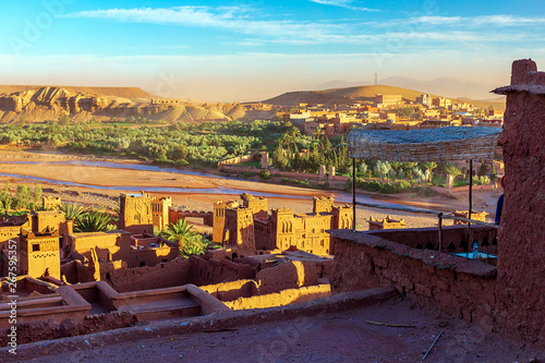 Kasbah Ait Ben Haddou in the Atlas Mountains of Morocco.